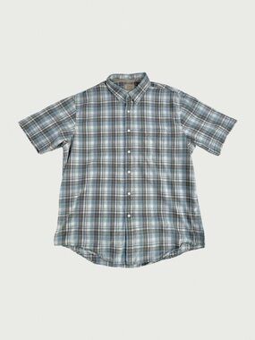 Plaid Short Sleeve Button Down Shirt